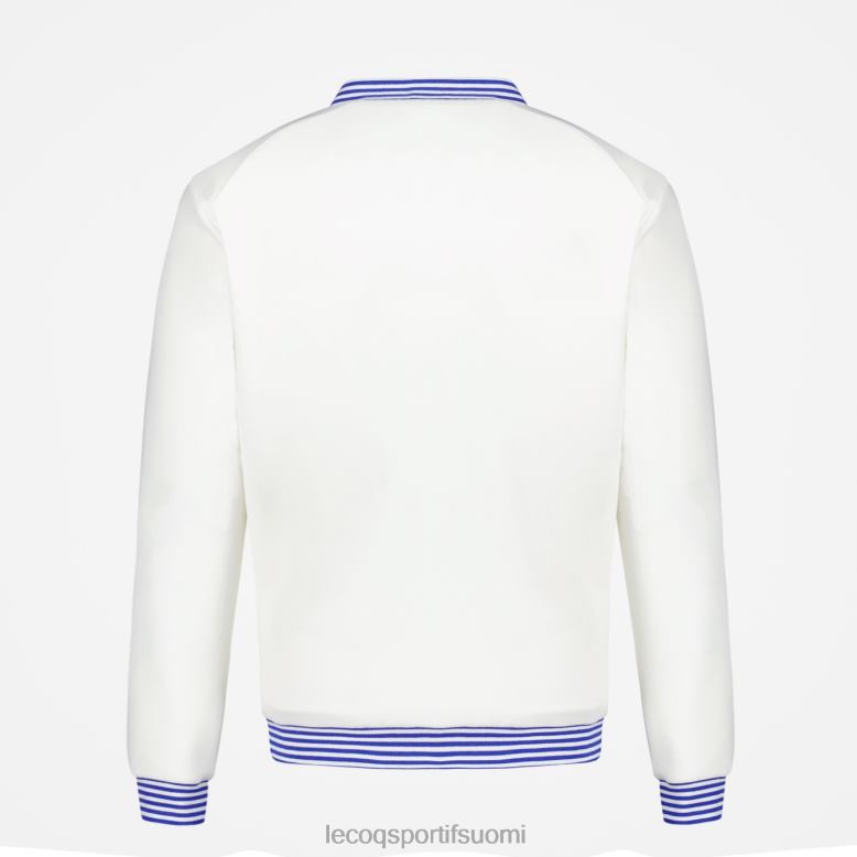 Le Coq Sportif vetoketjullinen collegepaita valkoinen miehet 86V2R472 vaatetus