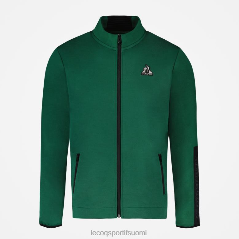 Le Coq Sportif vetoketjullinen collegepaita vihreä miehet 86V2R439 vaatetus