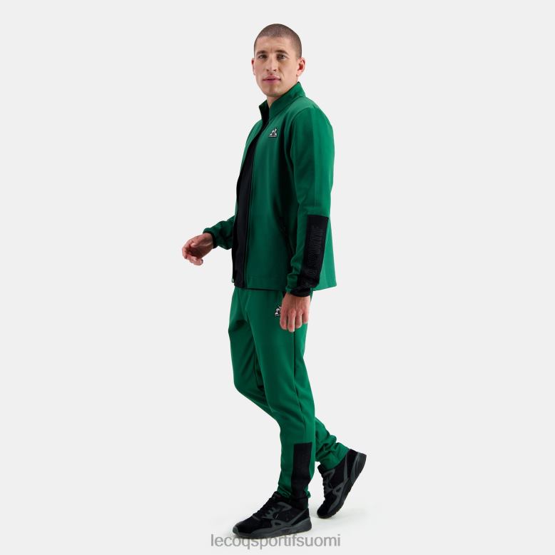 Le Coq Sportif vetoketjullinen collegepaita vihreä miehet 86V2R439 vaatetus