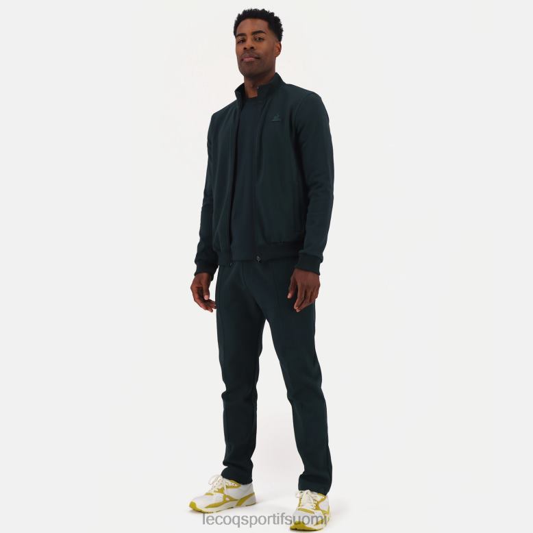 Le Coq Sportif vetoketjullinen collegepaita vihreä miehet 86V2R463 vaatetus