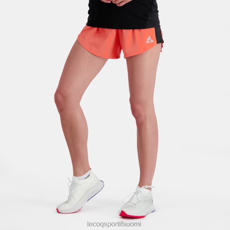Le Coq Sportif shortsit oranssit naiset 86V2R333 vaatetus